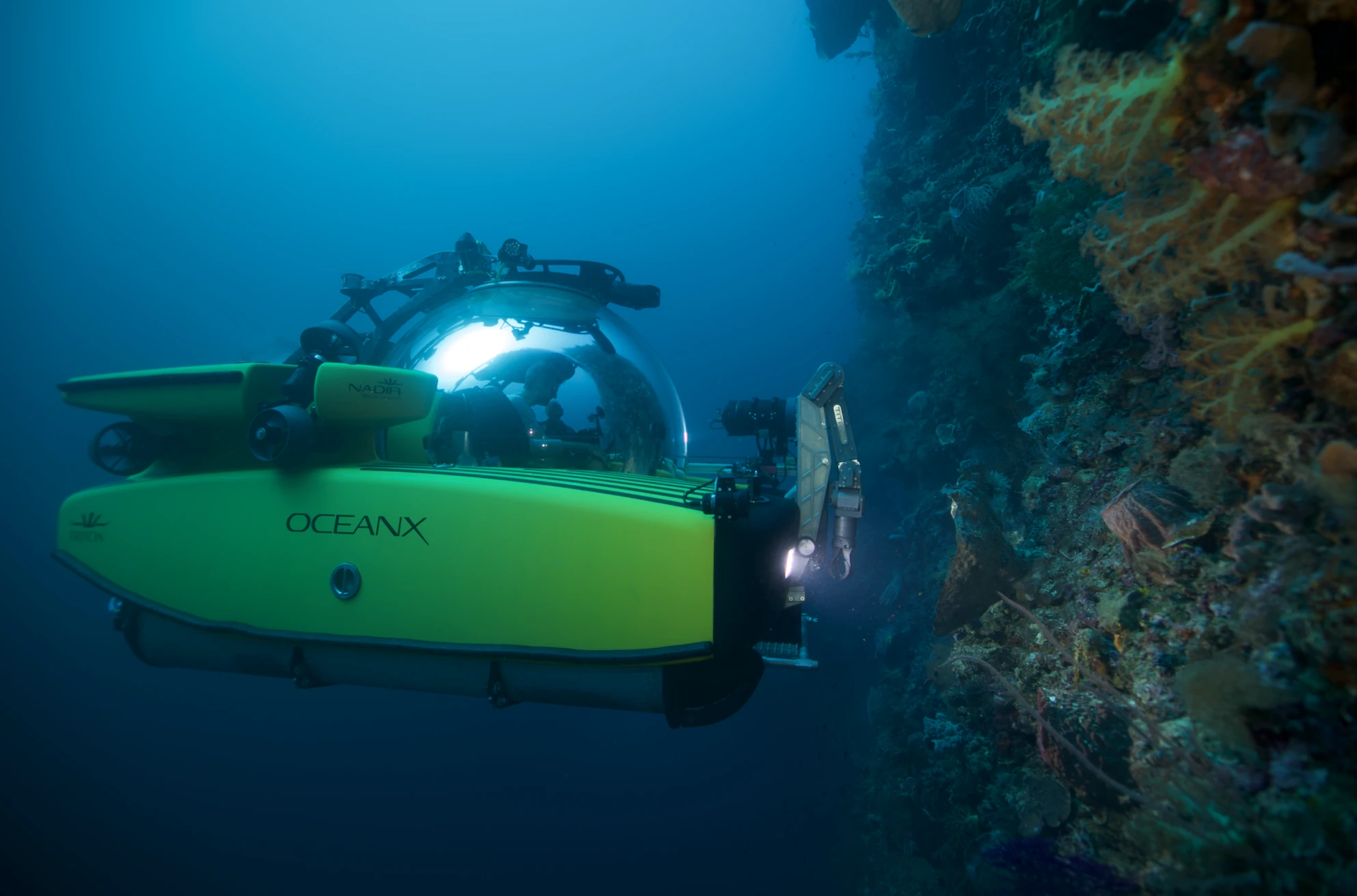 OceanX's state-of-the-art research vessel, OceanXplorer