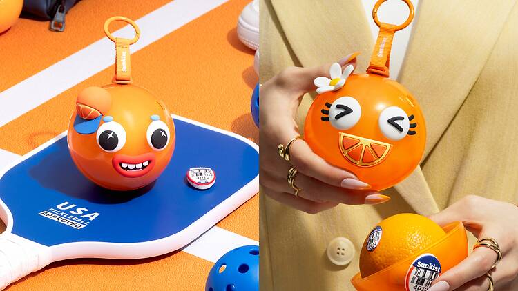 新奇士盲盒限定店快閃尖沙咀 K11 玩遊戲贏 Joocies 新奇士橙收納盒吊飾