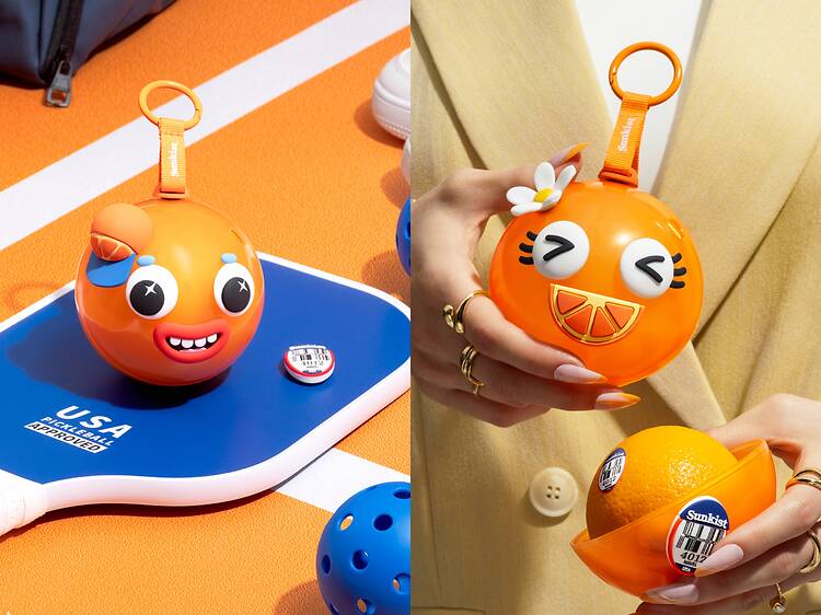 新奇士盲盒限定店快閃尖沙咀 K11 玩遊戲贏 Joocies 新奇士橙收納盒吊飾