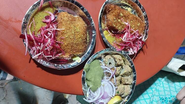 Fish chops and kebabs at Market no 2, CR Park