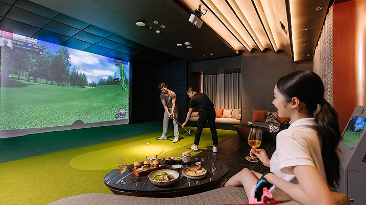 Spend a game-changing night in the Marriott’s interactive Wang Bar