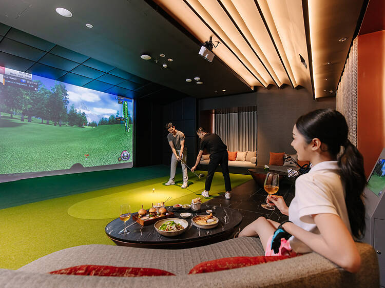 Spend a game-changing night in the Marriott’s interactive Wang Bar