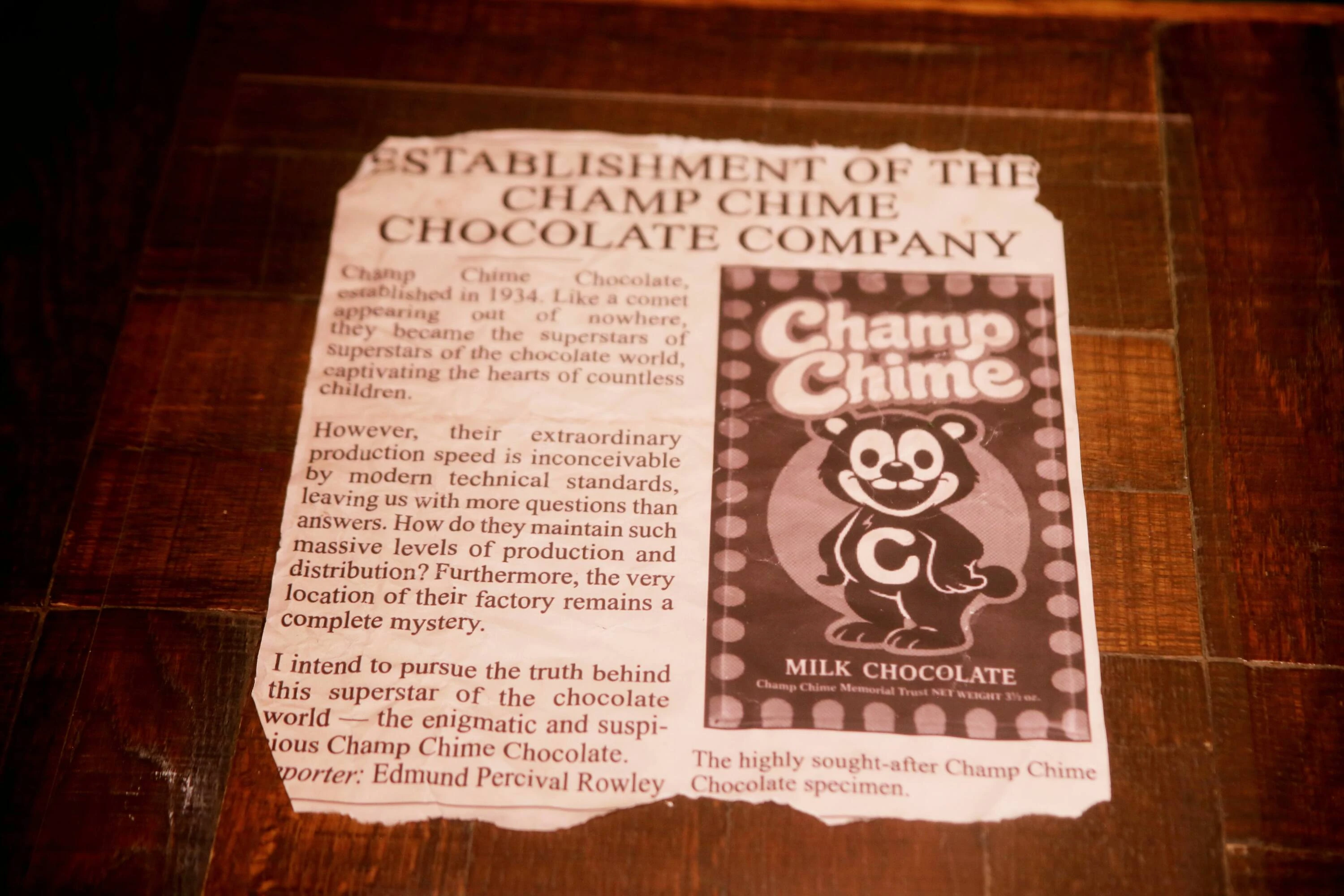 Champ Chime Chocolate
