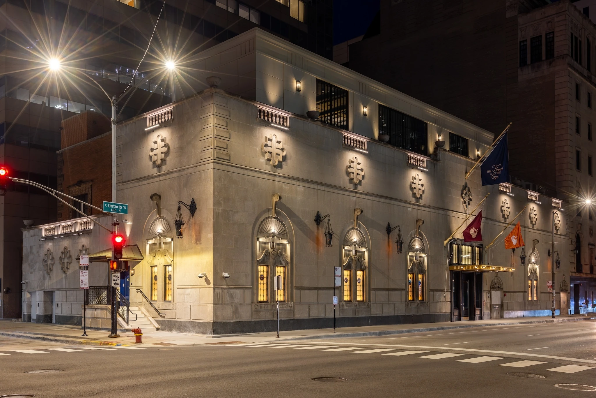 An exterior photograph of The Hand & The Eye.