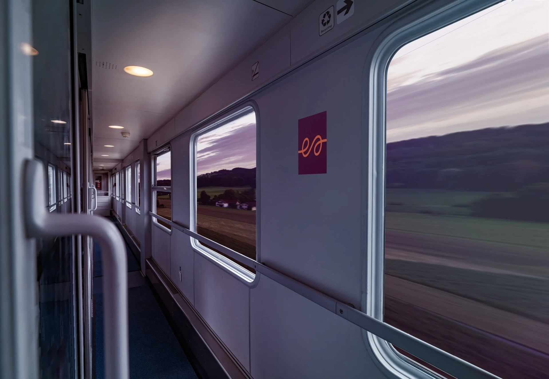 Inside a European Sleeper train