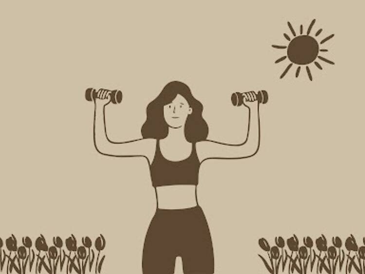 Treinar para a esplanada