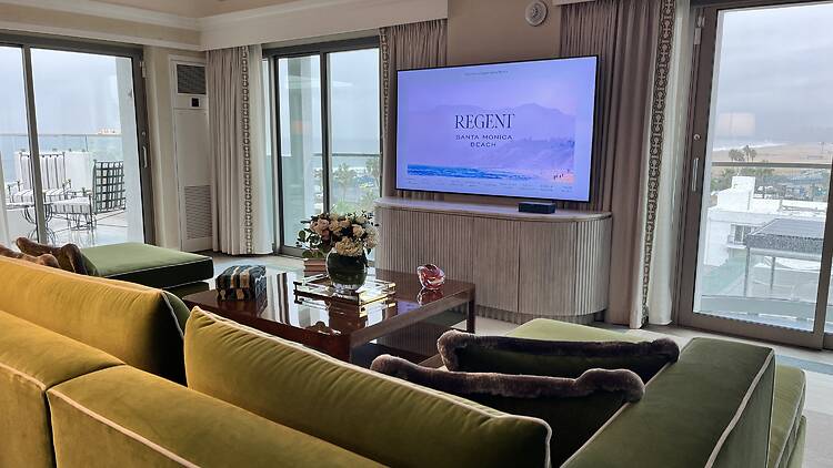 The Malibu Sunset Suite at the Regent Santa Monica Beach.