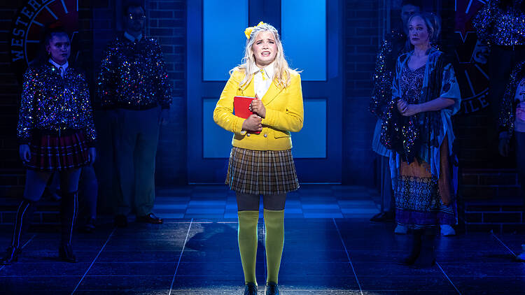 Abigail Sharp on stage in 'Heathers the Musical'.