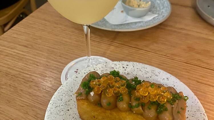 potato rosti and lychee martini at Jules Lane Cove