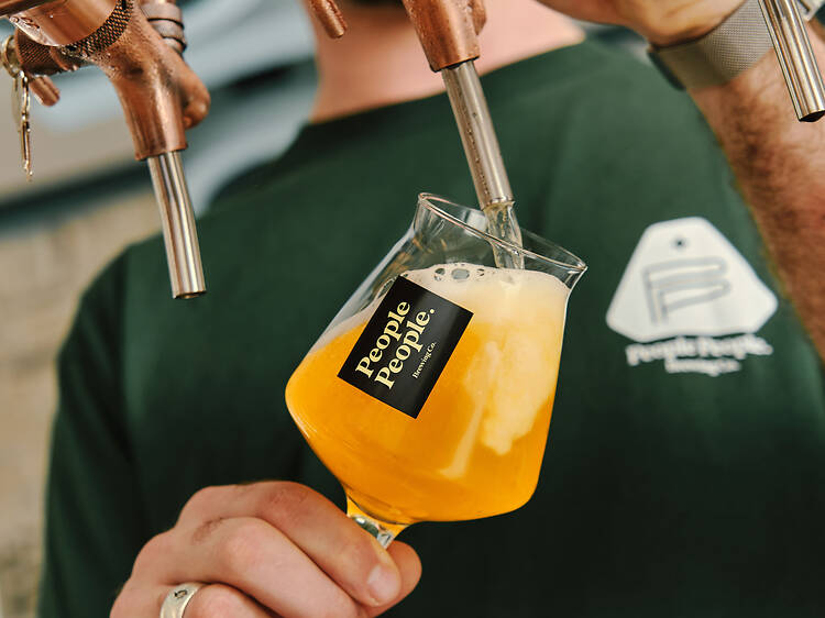 Enjoy freshly brewed beer at People People Brewing Co. Enjoy freshly brewed beer at People People Brewing Co.
