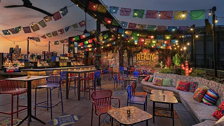 Open air view of The Ready Cantina Rooftop