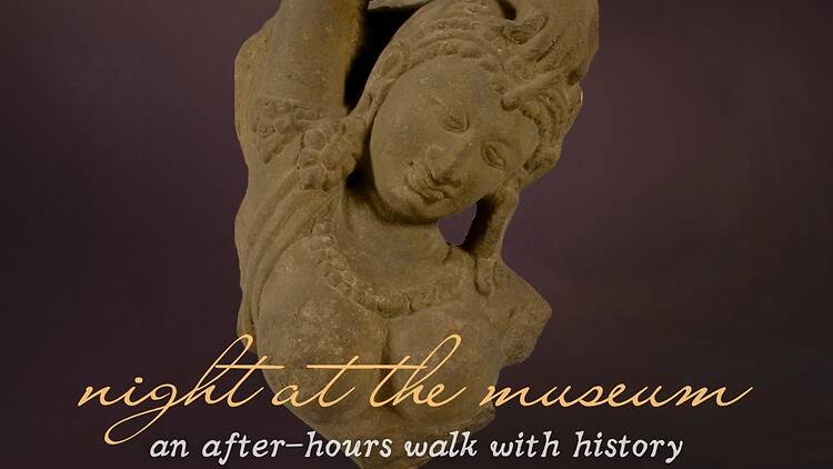 A walk at night through National Museum