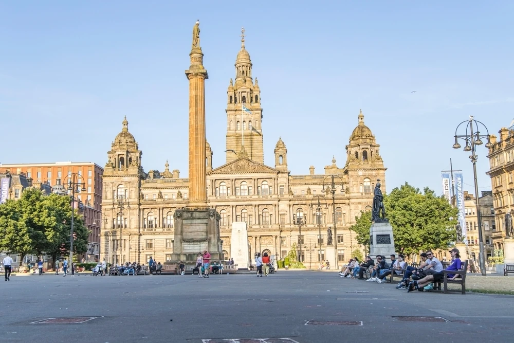 George Square in Glasgow, 2023