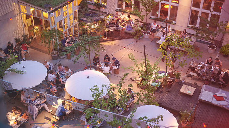 Courtyard at Michelberger Hotel