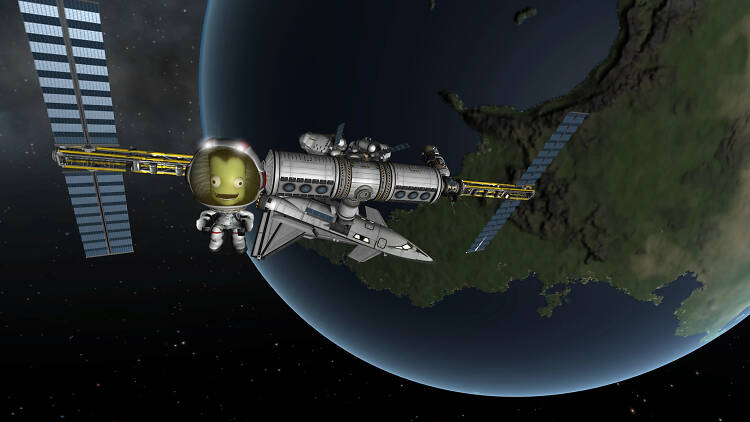 A screenshot from Kerbal Space Program