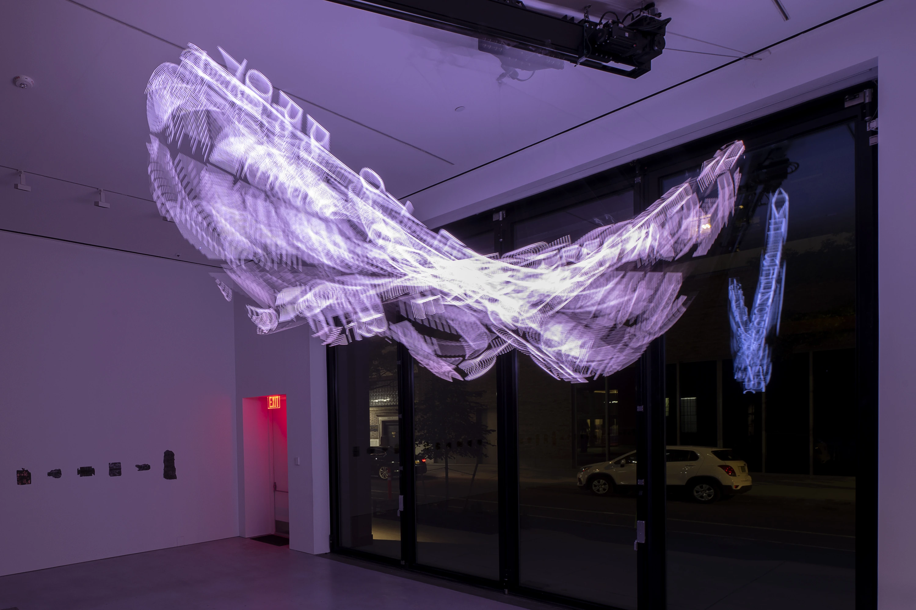 Jenny Holzer's installation 'WTF'.