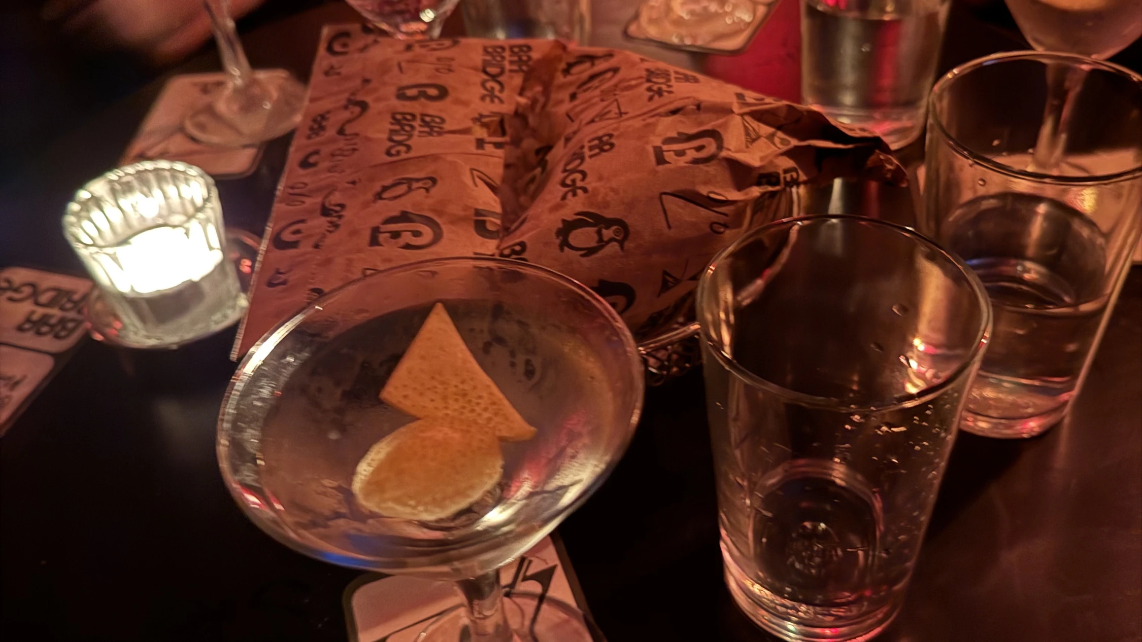 Martinis at Bar Bridge