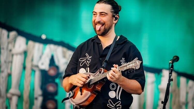 Noah Kahan performing live at Rock Werchter in Belgium