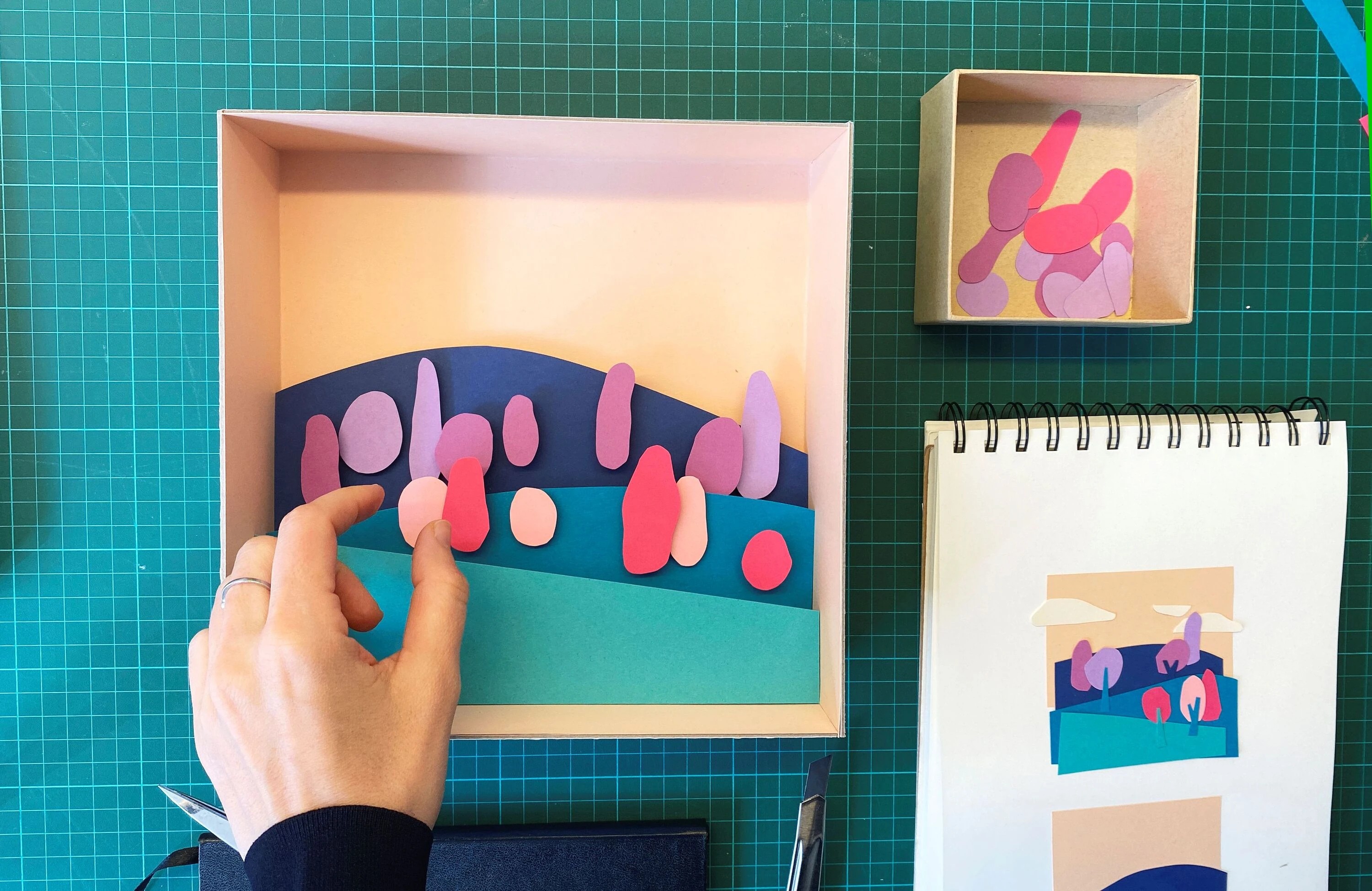 Taller papercut, Isabel Olano. Ic&oacute;nica Madrid