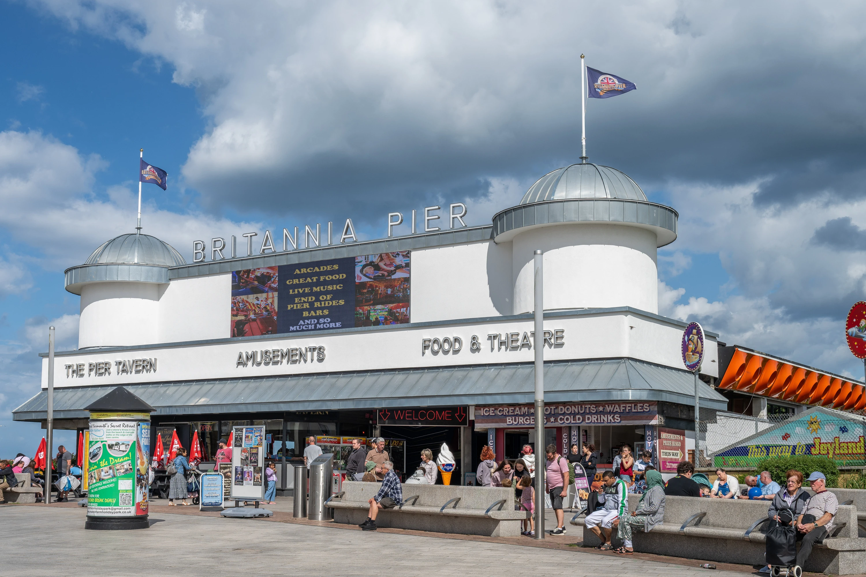Facade of Great Yarmouth's Britannia Pier