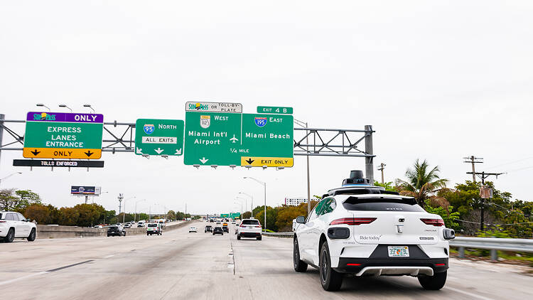 Waymo on Miami highways