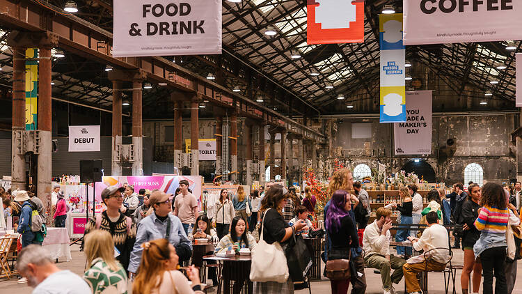 people at Finders Keepers Market