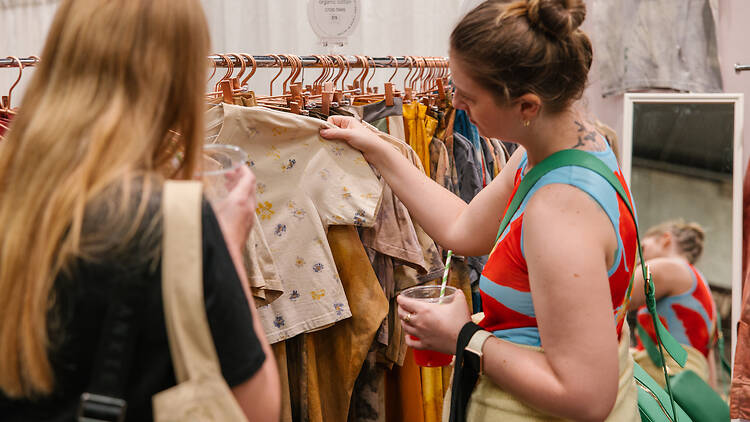 women at stall at Finders Keepers Market