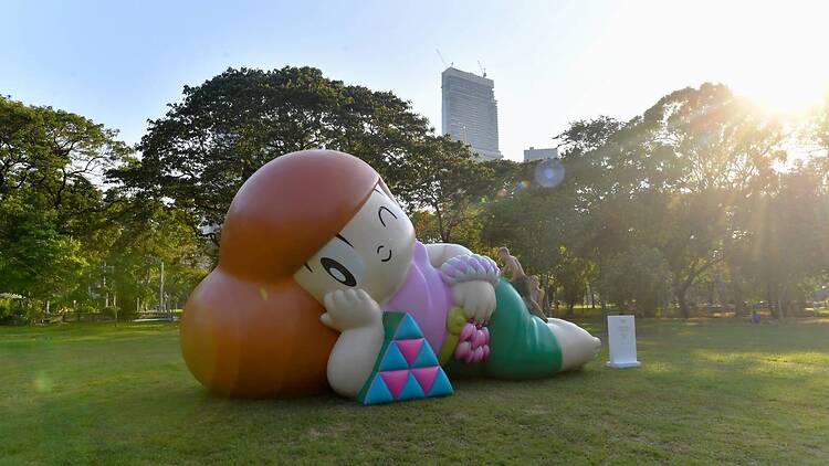 See Thai art outlast the water fights at Saneh Art by Songkran Festival