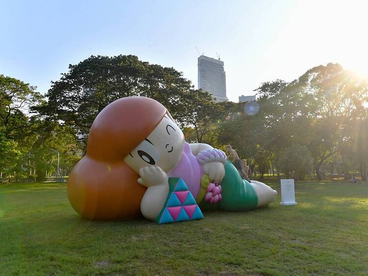 See Thai art outlast the water fights at Saneh Art by Songkran Festival