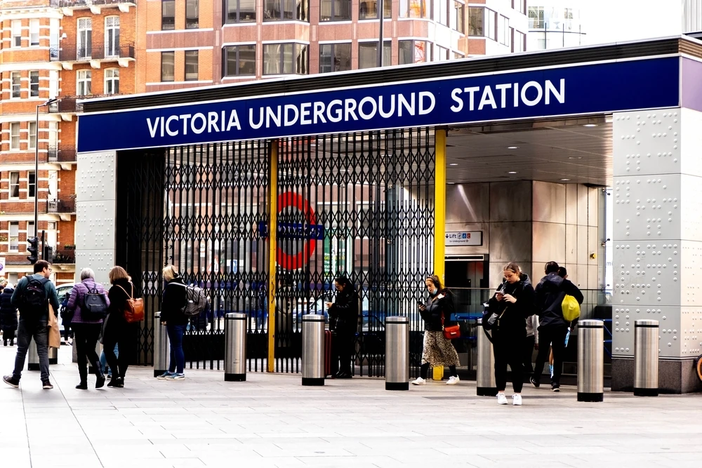 Victoria Underground station, London