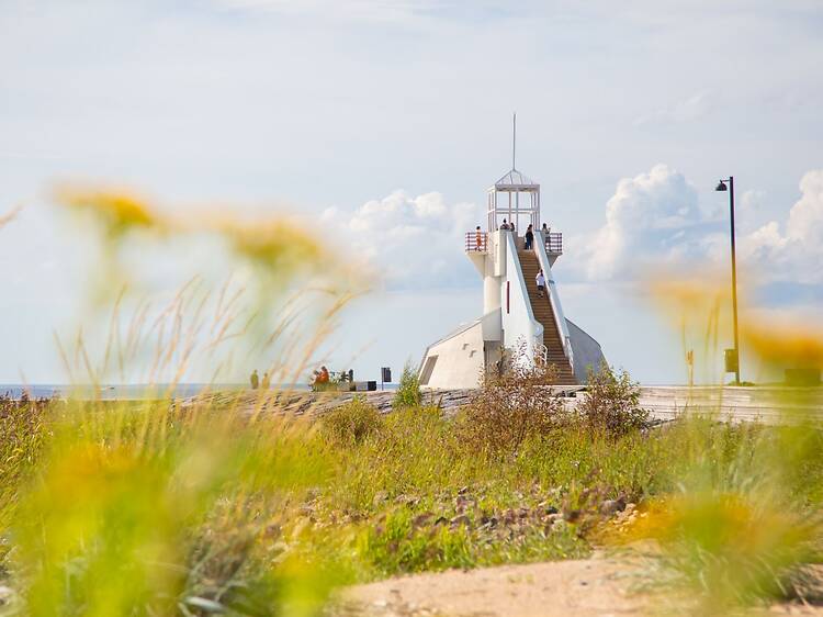 Climb an iconic lighthouse and play at the new playground in Nallikari
