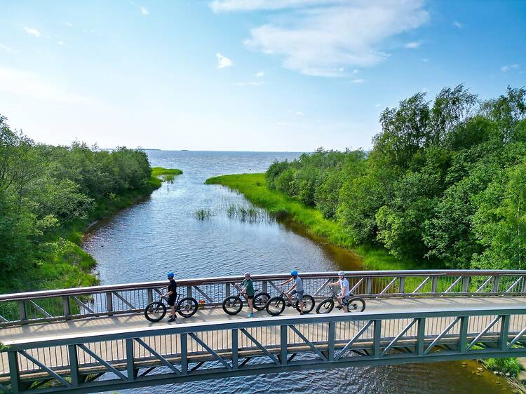 Cruise around the city on cycle highways