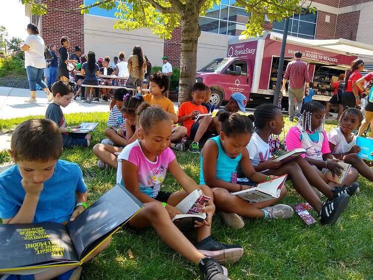 Broadway is transforming into a massive free library for Earth Day