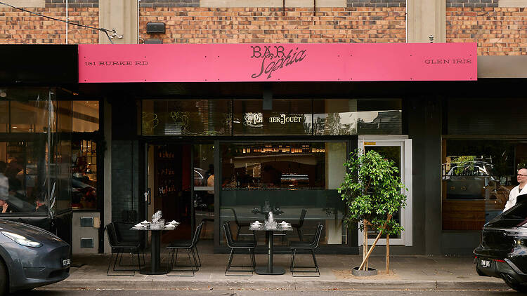 The exterior facade of Bar Sophia.