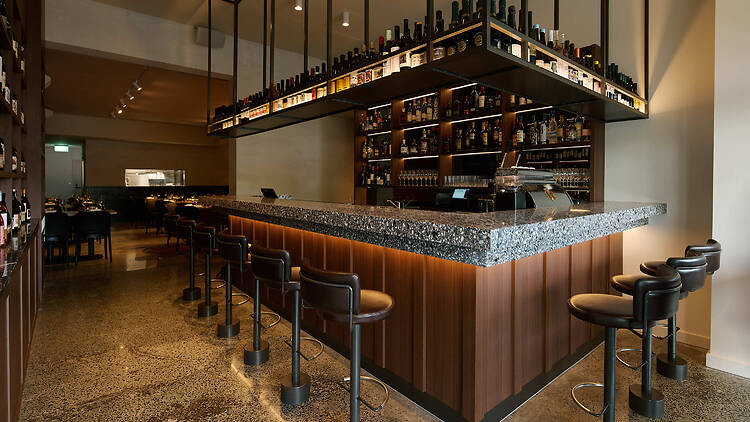 The main bar at Bar Sophia.