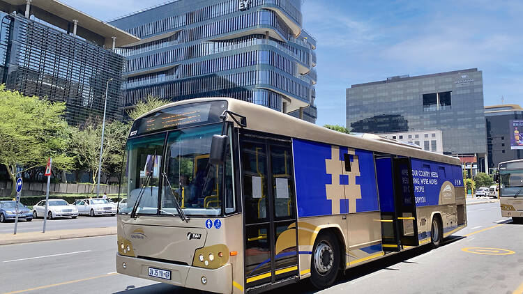 Gautrain Bus in Sandton iStock 