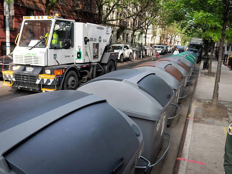 These giant trash containers are soon going to take over many NYC parking spots