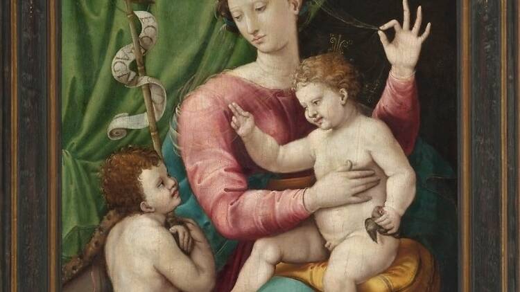 The Virgin and Child with the Infant Saint John the Baptist Luca Penni (1500/1504–1557)