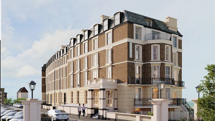 Rendering of Margate's Royal Crescent once the development to the former hotel has been completed
