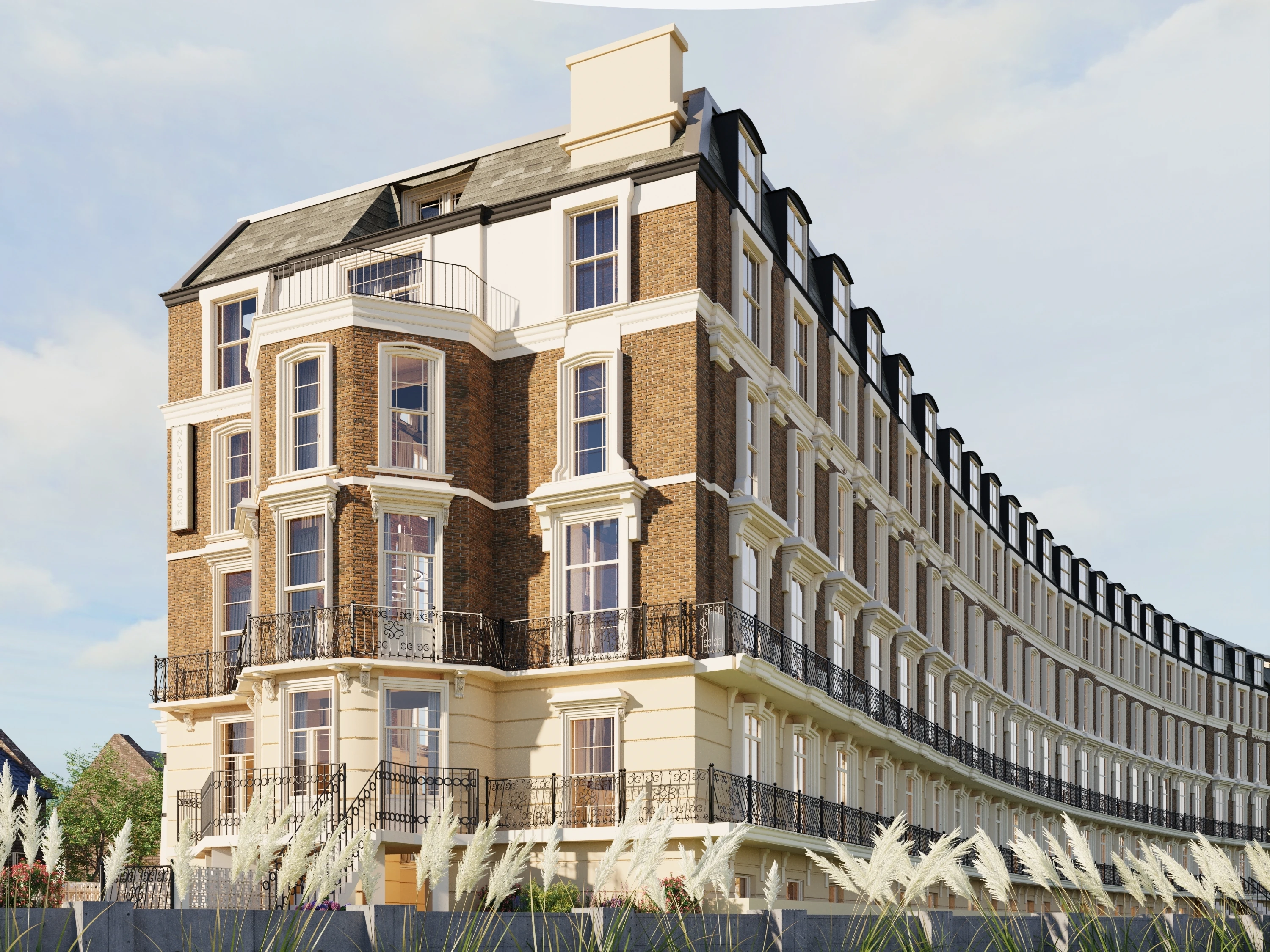 Rendering of Margate's Royal Crescent once the development to the former hotel has been completed