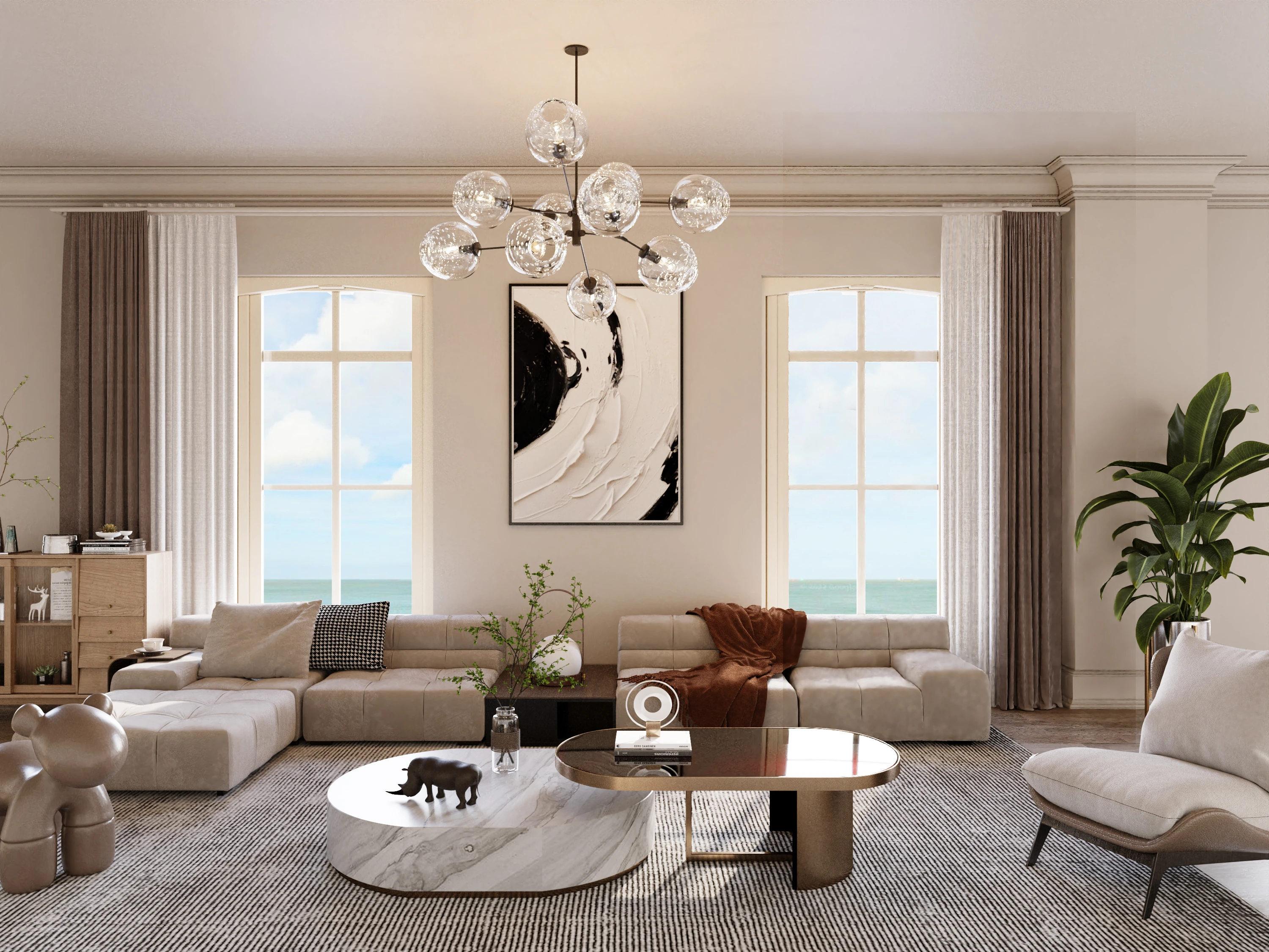 Render of interior of one of the rooms at the former Margate hotel once development is complete