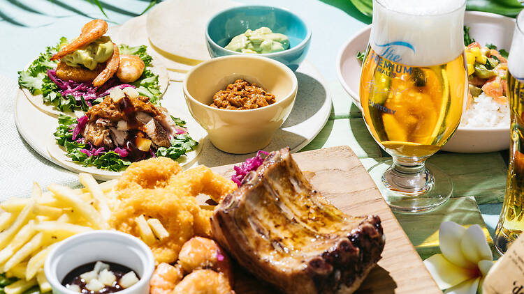 Premium Beer Terrace Hawaiian Grill