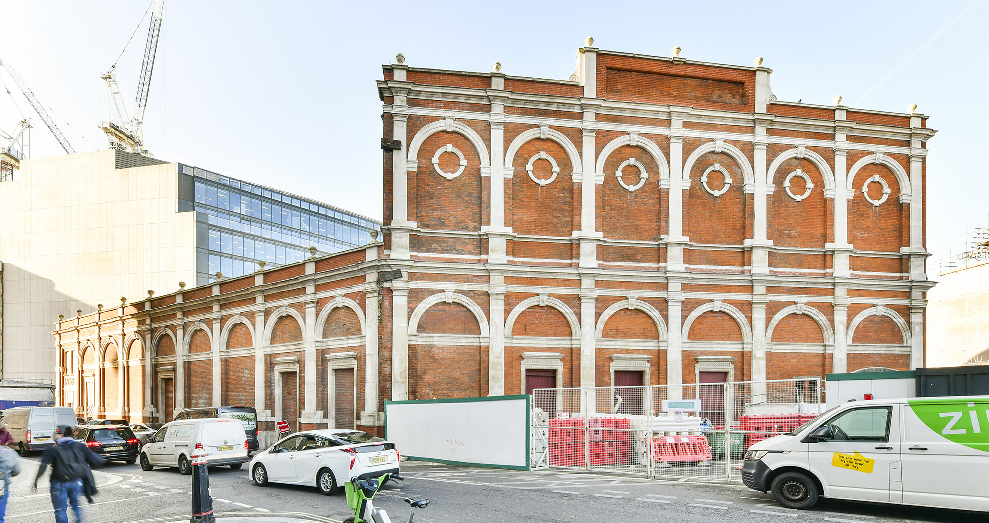 Exterior shot of the Smithfield annexe buildings in the City of London