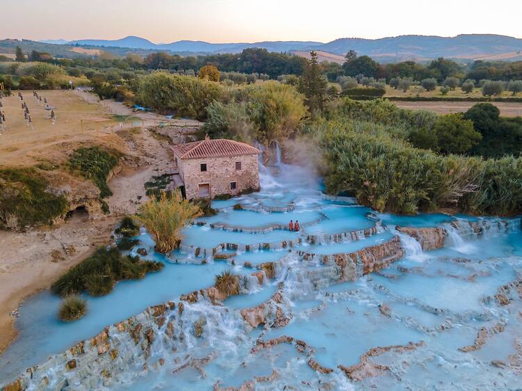 Saturnia Hot Springs, Tuscany, Italy