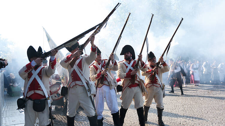 Recreación del levantamiento del 2 de mayo de 1808