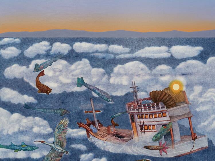 Lose yourself in Passakorn Pachana's tide-shifting canvases at Sea Reverie