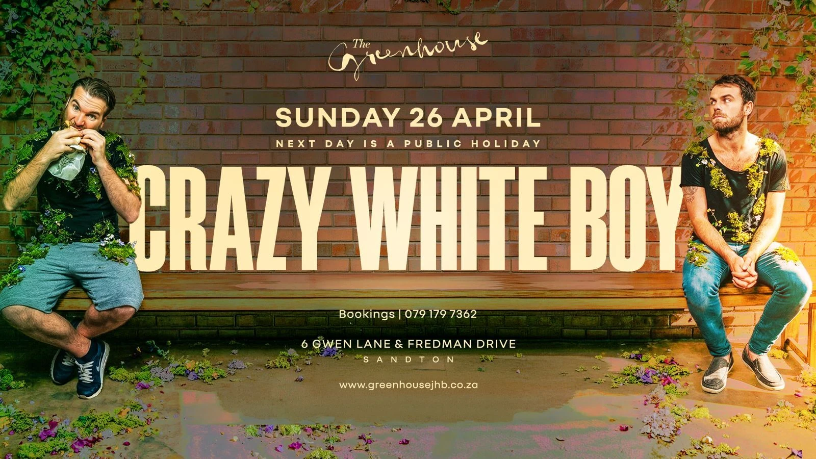 Crazy Whit Boy at the Greenhouse