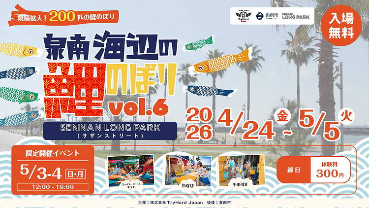 Sennan Seaside Koinobori