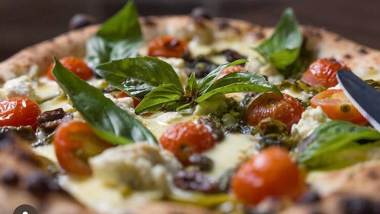 Close-up of pizza