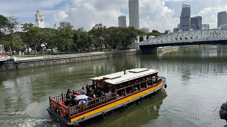 Bum boat on the Singapore River, Singapore HeritageFest 2026